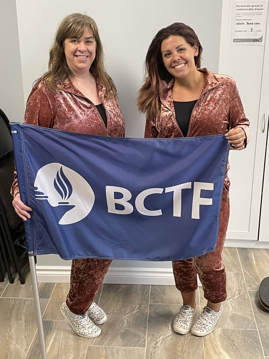 Day 4 of #BCTF2022 AGM. <a href="/kyla_hadden/">Kyla Hadden</a> and I are going out with a bang! (While also keeping our delegation amused as we dance to the Union Rap) youtu.be/duXkLD4W9wk