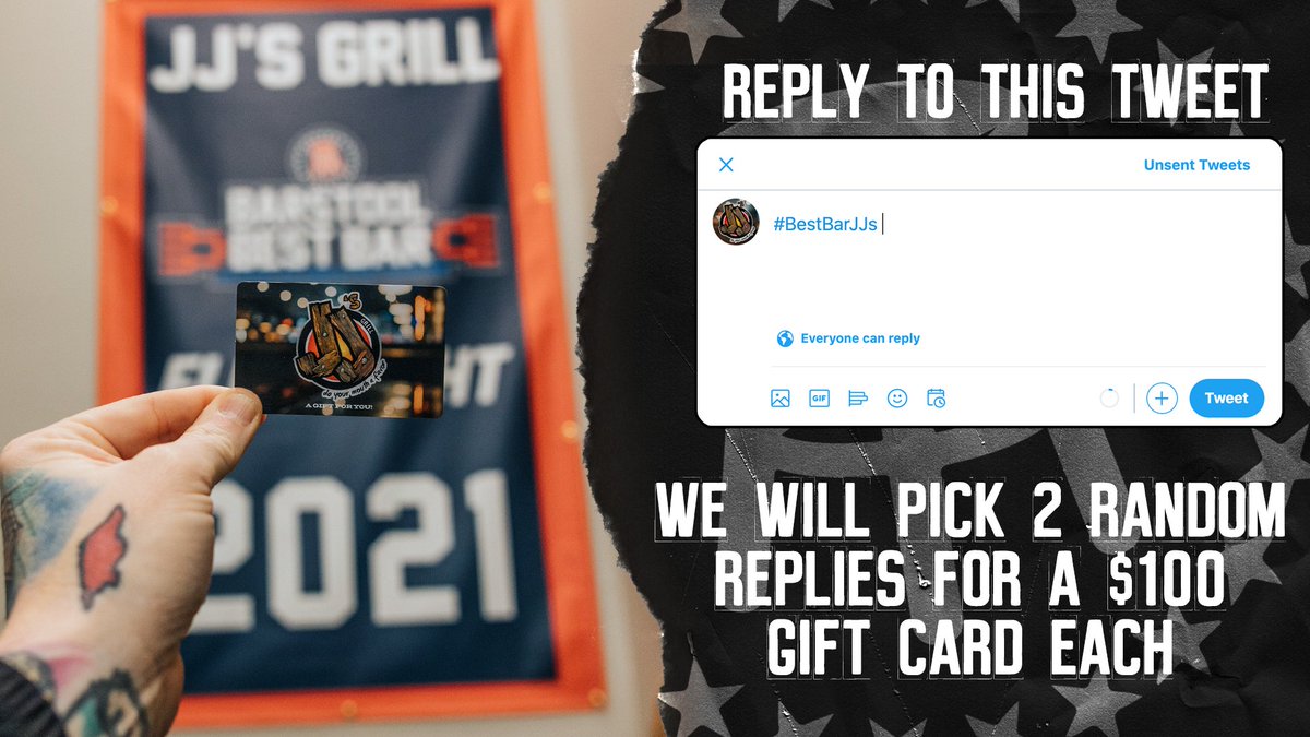 VOTING IS LIVE. 

Reply to this tweet with #BestBarJJs and on Thursday we will pick 2 random replies and you'll both get $100 JJ's Gift cards.