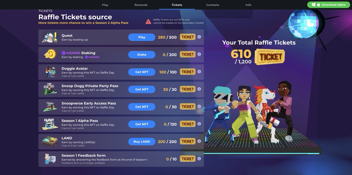 jenwitadyim's tweet photo. @TheSandboxGame I just participated in the daily #SandboxAlphaS2Contest for a chance to earn up to 1,000 $SAND! Starting March 22 - Ticket Day. Check out my screenshot below!
👇 #SandboxAlphaS2 https://t.co/0ayIGPYWuI