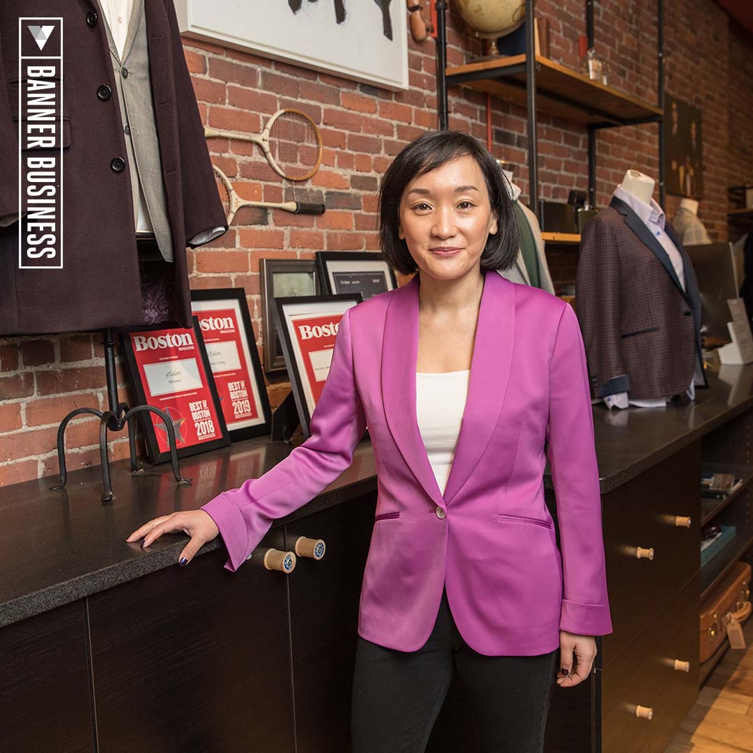 celtics's tweet photo. Samantha Shih felt that the tailoring industry wasn’t meeting the needs of every unique body that wanted to wear a suit. She then founded @9tailors in 2008.

Learn more about today's @Vistaprint Banner Business: https://t.co/lBKfXqGXfn https://t.co/mi9npLch7k