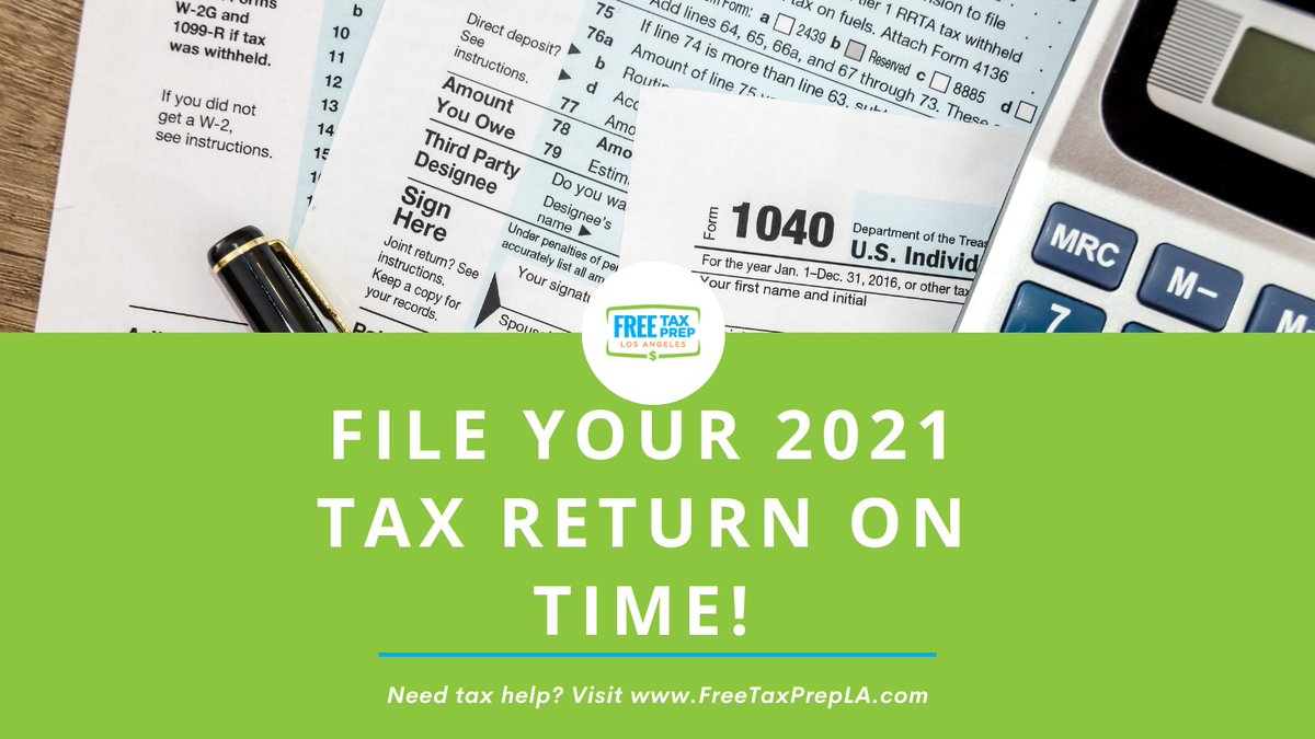The tax deadline is coming up (April 18). Don't delay to file. Select direct deposit to make sure you get your refund ASAP. You can file for free online at myfreetaxes.org.