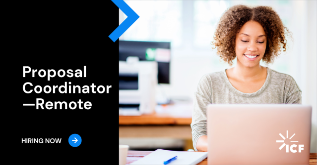 JfrankRecruit's tweet photo. Want to be part of a best-in-class proposal and business development services team? As a remote-based Proposal Coordinator, you'll provide the hands-on support that helps us create winning proposals, capture new opportunities, and grow ICF. @joinICF https://t.co/MYVXHm36Av https://t.co/pXqK0PLggz