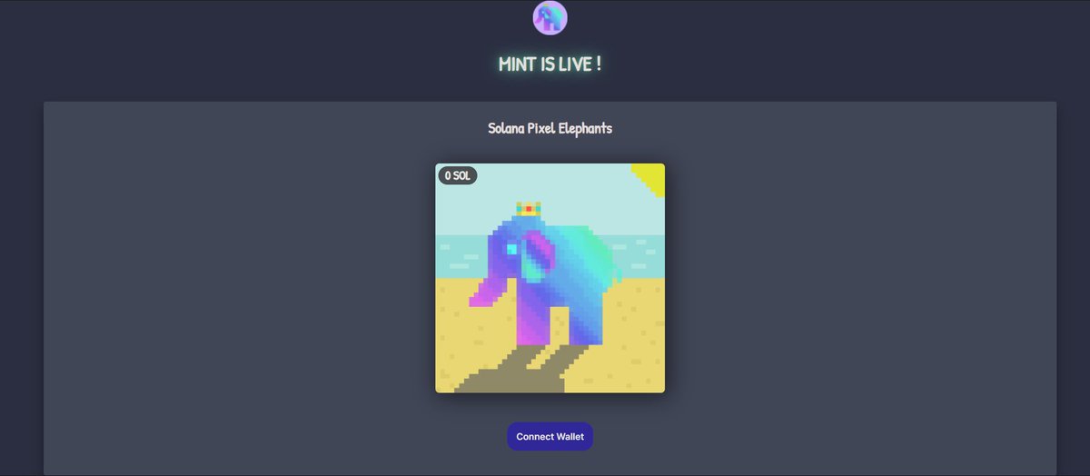 spixelelephants's tweet photo. 2 hours unitl Pre-Sale!!

WL is still open! 🐘💎

https://t.co/iWv83HRSst

#NFTdrop #NFTs #Solana #SolanaNFTs #cryptocurrency #MINT #Whitelist https://t.co/NK4AI5sfcE