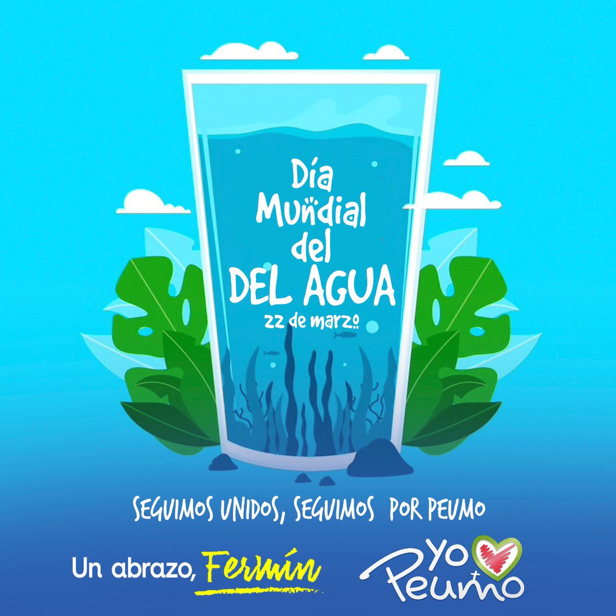 DÍA MUNDIAL DEL AGUA. 
Hoy 22 de Marzo celebremos la fluidez de este hermoso elemento que en su vívida expresión ofrece  toda la belleza que es Peumo.

Seguimos Unidos, seguimos  por Peumo. 

Un abrazo, Fermin. 

Yo amo ❤️ Peumo 
#DiaMundialDelAgua #Peumo #PeumoCuidaElAgua