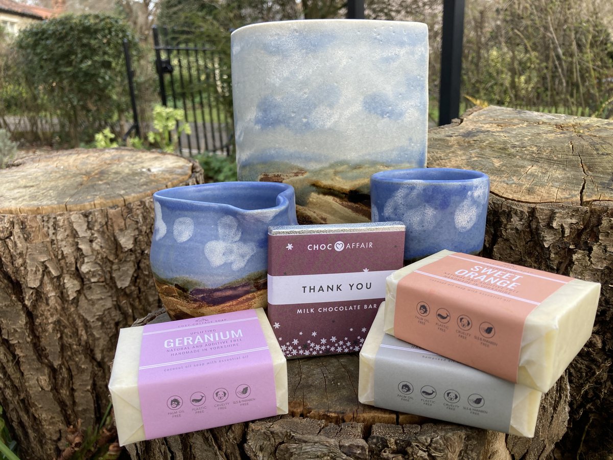 BeckIsle's tweet photo. Looking for inspiration for Mother's Day? We've got a fantastic range of local handcrafted gifts in the museum shop. Pictured below pottery  Wendy Salt, soaps from Cosy Cottage and delicious chocolate from Choc Affair. Entrance to the shop is free. #pickering #beckislemuseum https://t.co/YhrMsycMeJ