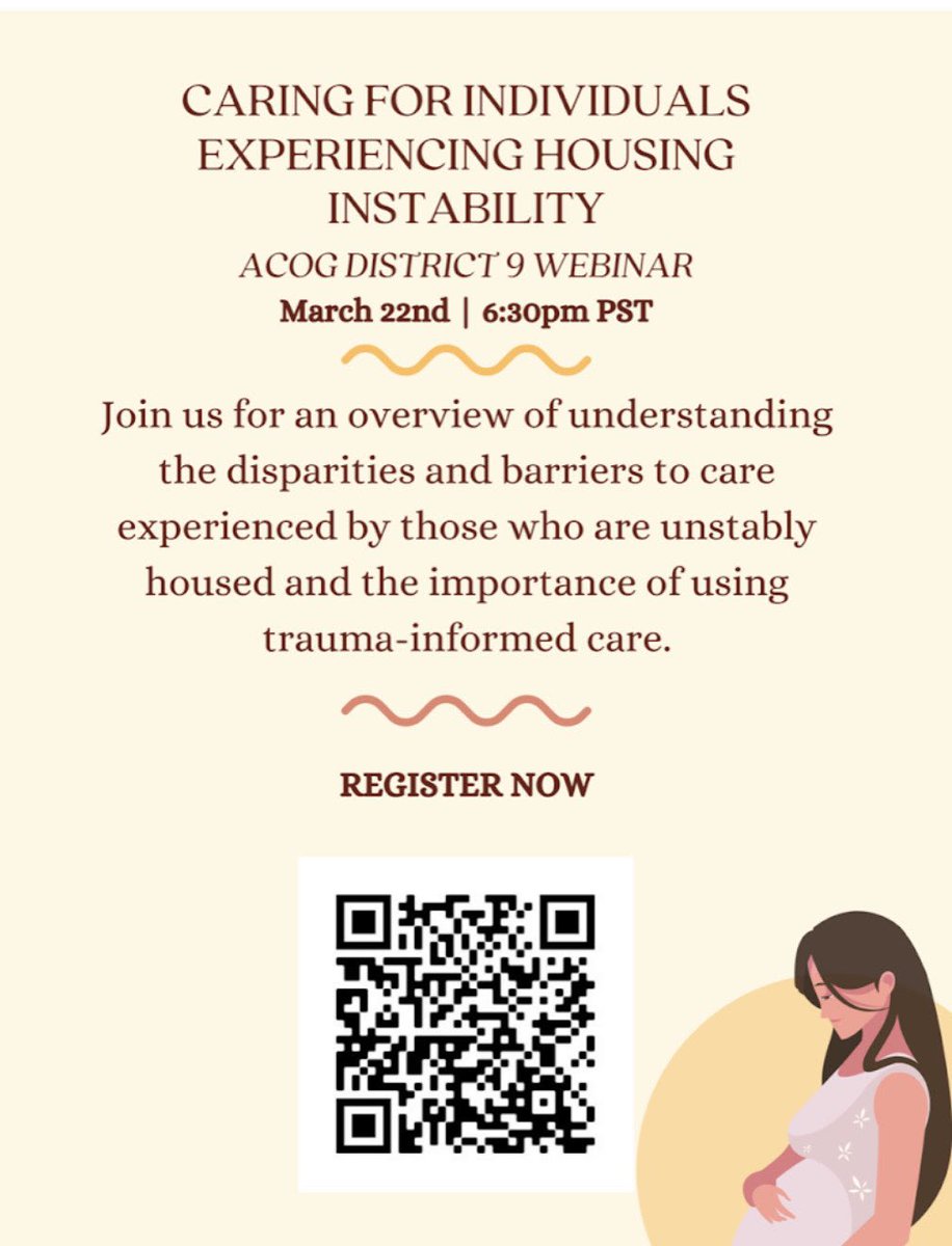 Excited to be a panelist discussing my research about sexual and reproductive health issues facing women with housing instability in LA <a href="/acogdistrict9/">ACOG District 9</a>