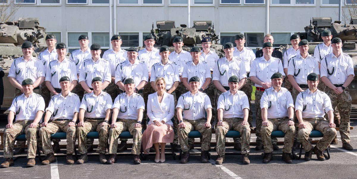RoyalFamily's tweet photo. The Countess presented honours and awards, including Long Service and Good Conduct Medals, and the Chief of the General Staff’s Commendation. https://t.co/UCFiuBAi8h