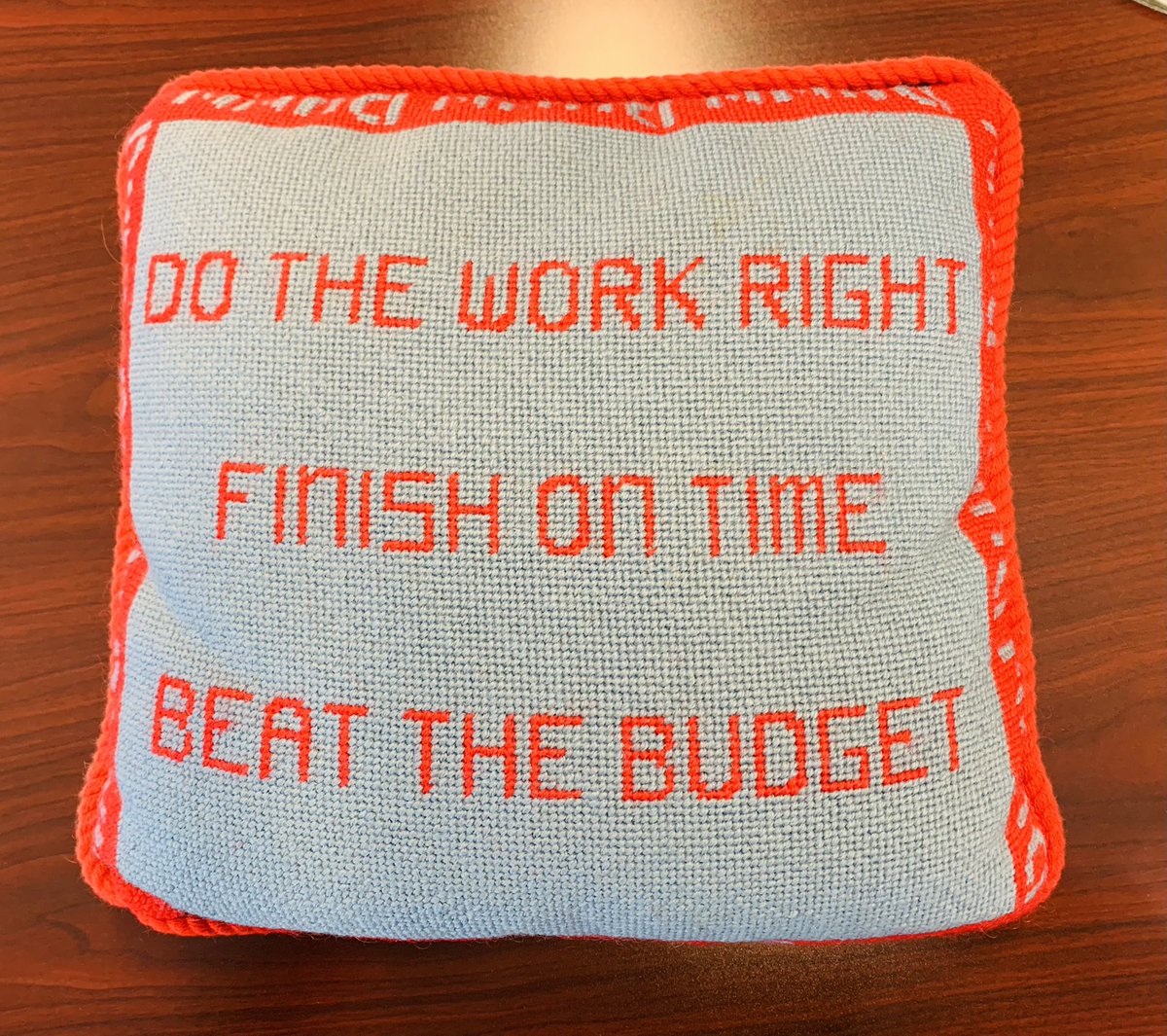 allangustin2's tweet photo. Always enjoy my trips to Birmingham!  Check out this motto pillow in Andrew Edwards office!  #DunnBuildingCompany #Values #customerfocused #designandbuild https://t.co/QttuG1M2w3