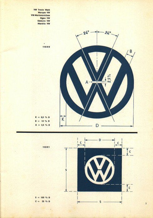 AisleOne's tweet photo. Original VW logo specs. https://t.co/8AURsKQtPw