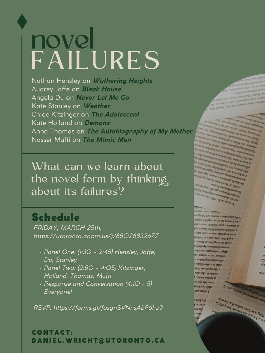 thomdancer's tweet photo. I'm very excited for the Novel Failures Symposium this Friday!  All are welcome to join us (but please RSVP so that we can get a bigger Zoom license if necessary!).  
RSVP: https://t.co/McGoWjuWxo
@dannybwright @nathankhensley @fyodor76 @ang_y_du https://t.co/BqxiPxJTcU