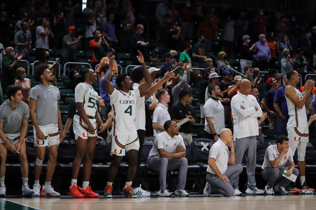 IbisYearbook's tweet photo. @caneshoops are are ecstatic during March Madnes. Be sure to tune in and watch the Miami Hurricanes take on the Iowa State Cyclones. Go Canes! 🙌🏻

📸 @jaredlennonphoto https://t.co/puJK5q3TV9