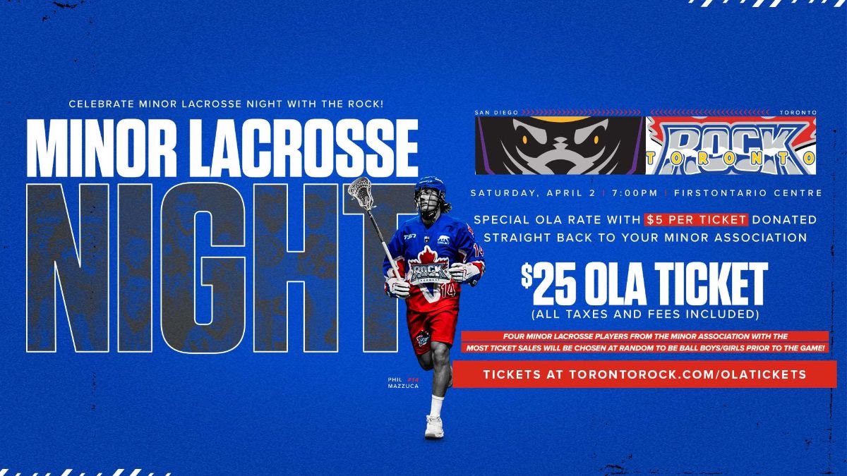 See the Rock and support minor lacrosse!!  #linkinbio #winwin