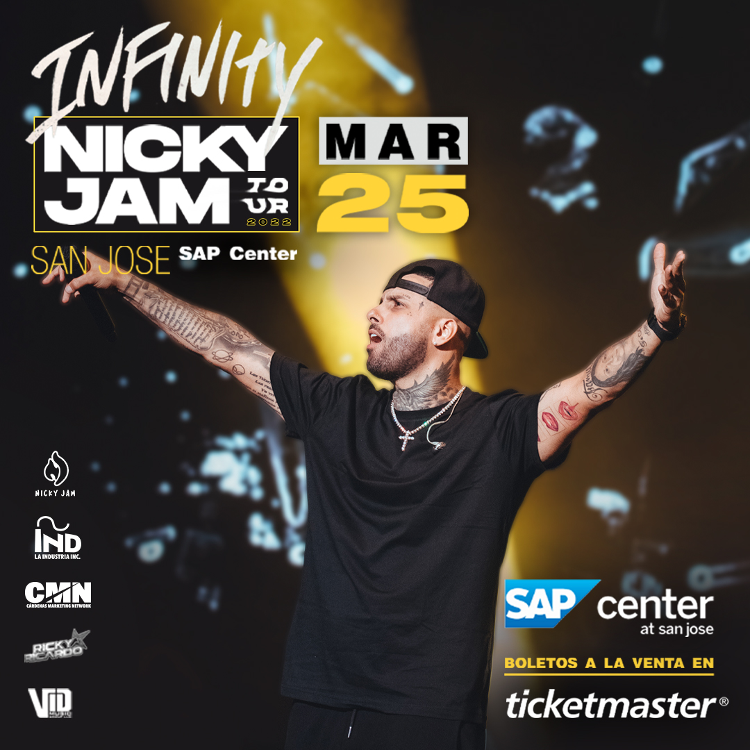 SAPCenter's tweet photo. Friday @NickyJamPR brings his #InfinityTour to SAP! 🔥
Tickets are still available: https://t.co/t8L4urctW1 https://t.co/MQ3cgkos7t
