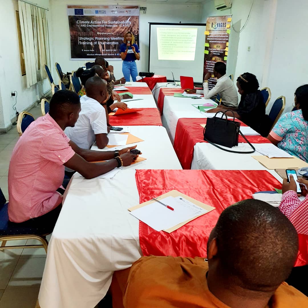 RINNGOS1's tweet photo. Strategic Planning Meeting and Training of Enumerators under the Climate Action For Sustainability and Environmental protection project was held today 22nd March, 2022.

#Rinngos
#environmentalsustainability 
@EUinNigeria
@RINNGOS1
@ngBritish
@ClimateActionNG
@cedsinigeria https://t.co/9ie57p6zvG