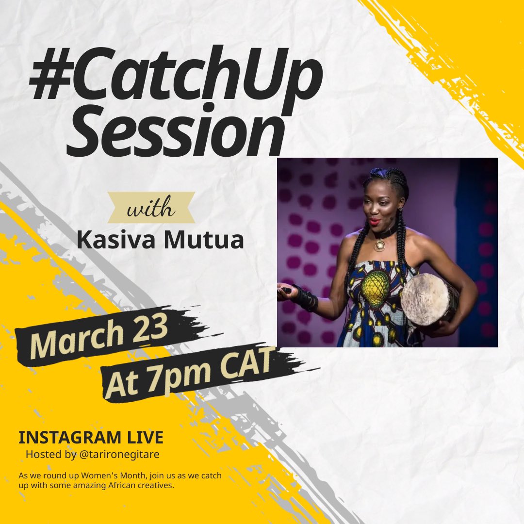 tarironegitare's tweet photo. On Wednesday I cross over to East Africa to #CatchUp with Kenyan percussionist @kasiva_mutua who is also releasing her project #Ngewa on 25 March. @1beatmusic #womeninmusic #magitare https://t.co/zKPdJP70wy