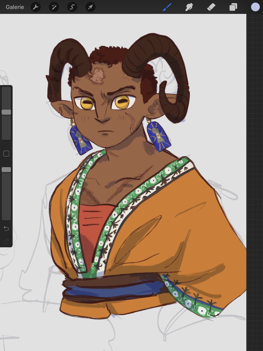 Some drawings of my dnd character Calliopée 💕💕 she's a 20-year-old satyr paladin who loves to help people and eat good food and sing songs from all the places she traveled through 💖
Last pic is an alternative version of her after a few years in the adventure field ✨