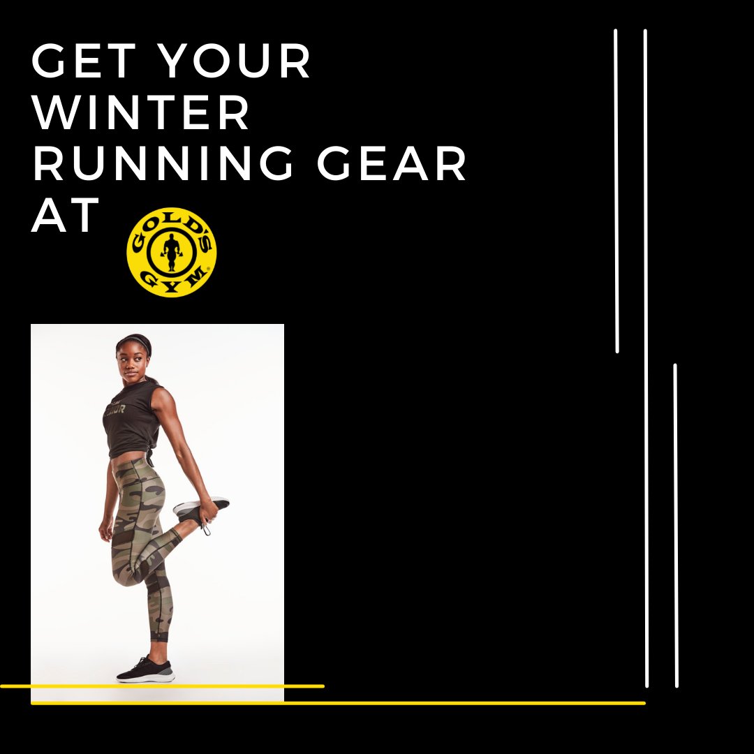 GoldsGymJamesIs's tweet photo. Get your winter running gear at Gold’s Gym! 
#GoldsGym #HealthyLifestyle #GymMotivation #GoldsGymFitness
#WorkOutWithGoldsGym https://t.co/3zTFsf8vHI