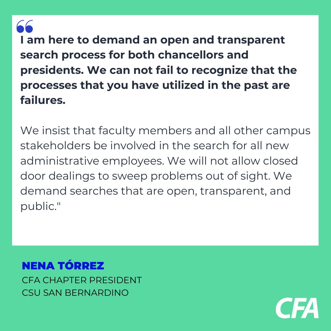 California Faculty Association tweet media