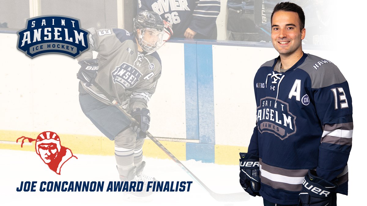 STAHawks's tweet photo. Andrew Andary was one of five finalists for the prestigious Joe Concannon Award, issued to the finest American-born college hockey player in New England at the Division II and III level - RELEASE: https://t.co/CbuleCyY5g #HawksSoarHigher #NE10EMBRACE https://t.co/5Fx8N6d0bC