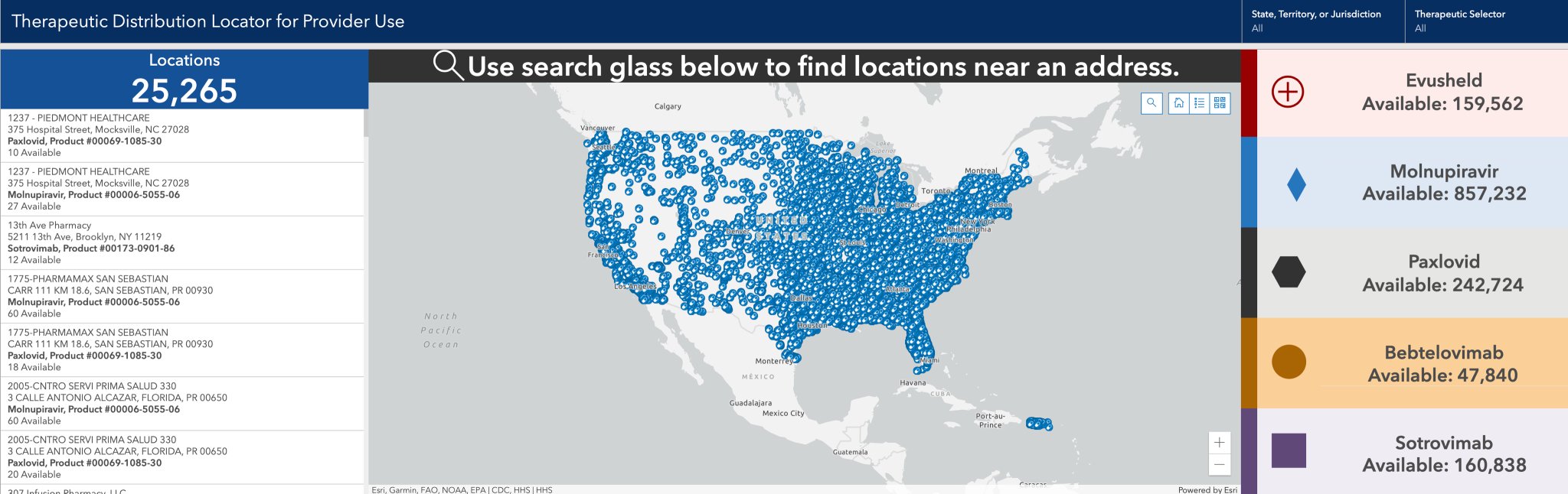 Eric Topol on Twitter "A very helpful ASPRgov resource to locate the