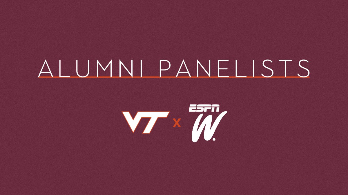 VTSADevelopment's tweet photo. Hey @hokiesports women: are you ready for espnW Campus Conversations? Join us on Monday, Mar. 28 at 6:30 in the SAPC. Dinner served before the event!

RSVP: https://t.co/ZAkpkvIoNx

Check out the amazing alumni panelists we'll have back on campus! https://t.co/2XAakcqf9t