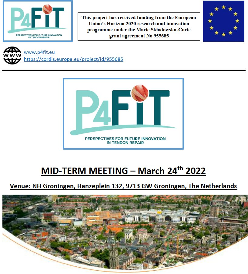 P4_FIT (@p4fit) on Twitter photo Our <a href="/P4Fit/">P4_FIT</a> <a href="/MSCActions/">Marie Skłodowska-Curie Actions</a>-ITN family is coming together LIVE!
We are so excited to meet together in #Groningen 🇳🇱 very soon.
Looking forward to all the networking and interactions!
<a href="/helsinkiuni/">University of Helsinki</a> <a href="/UniTeramo/">Università di Teramo</a> <a href="/UniSalerno/">Università Salerno</a> <a href="/MedUni_Wien/">MedUni Wien</a> <a href="/UniFAU/">FAU Erlangen-Nbg</a> <a href="/KeeleUniversity/">Keele University 🐿️</a> Our <a href="/P4Fit/">P4_FIT</a> <a href="/MSCActions/">Marie Skłodowska-Curie Actions</a>-ITN family is coming together LIVE!
We are so excited to meet together in #Groningen 🇳🇱 very soon.
Looking forward to all the networking and interactions!
<a href="/helsinkiuni/">University of Helsinki</a> <a href="/UniTeramo/">Università di Teramo</a> <a href="/UniSalerno/">Università Salerno</a> <a href="/MedUni_Wien/">MedUni Wien</a> <a href="/UniFAU/">FAU Erlangen-Nbg</a> <a href="/KeeleUniversity/">Keele University 🐿️</a>