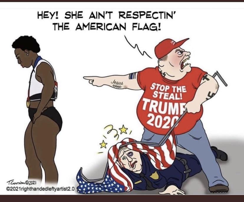 infosec_jcp's tweet photo. @hedgehogerb @JustEllieKY @ZTPetrizzo They made illustrated cartoon(s) also calling out the 1984'ism they were pushing #TFDG #January6thInsurrection ๐จโโ๏ธ๐ฉโโ๏ธ. https://t.co/660BAxJruK