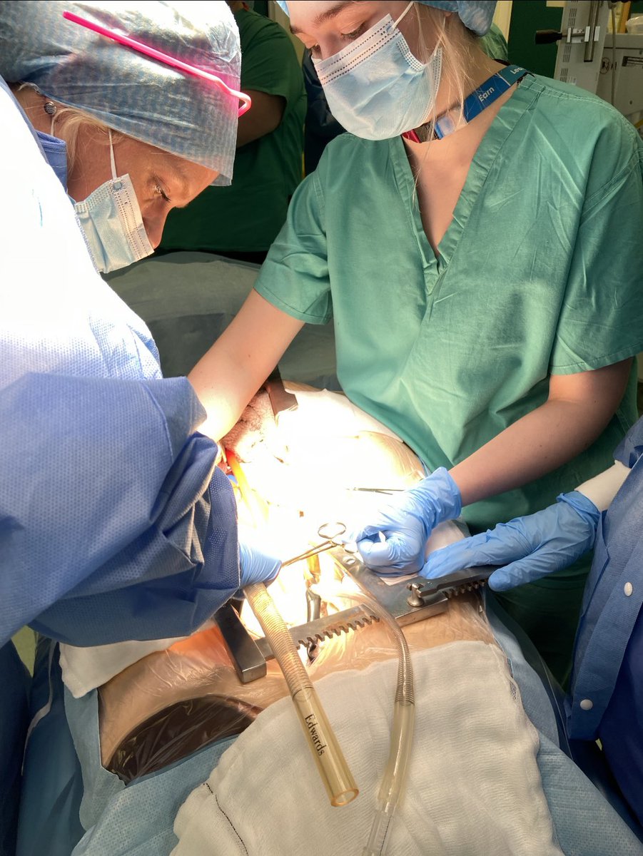 rietheatres's tweet photo. An Organ Retrieval Study session for all our students in the RIE theatre corridor 🙌🏽 Taking them through the entire process with some exciting hands on teaching with the help of our manikin 😇 Thank you @Hunt11Fiona &amp; team for running the session ☺️ @NHS_Education @NHS_Lothian https://t.co/huFFzmR6Fa