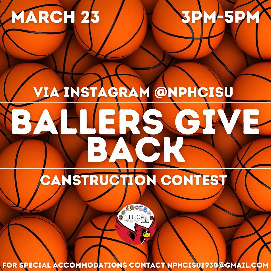 NPHC_ILSTU's tweet photo. Join NPHC this Wednesday for some Canstruction! 🥫The contest will be held via Instagram Live! Help out the NPHC Chapters by donating canned goods to them 😁

#ISU25 #ISU24 #ISU23 #ISU22 #NPHC #D9 https://t.co/zN7Rn59nNp