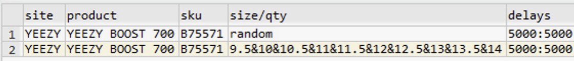 Drop: Yeezy 700 Waverunners Pairs: 16 Bots: @MEKRobotics @ValorAIO @tricklebot Proxy: @LiveProxies @TheXYZStore @ScarletProxies Gmails: @SogustGmails @ProxyHeavenio @AeroicAccounts @SkyGmails @VanishedIO CG: @AMNotify @Astrodiscord_