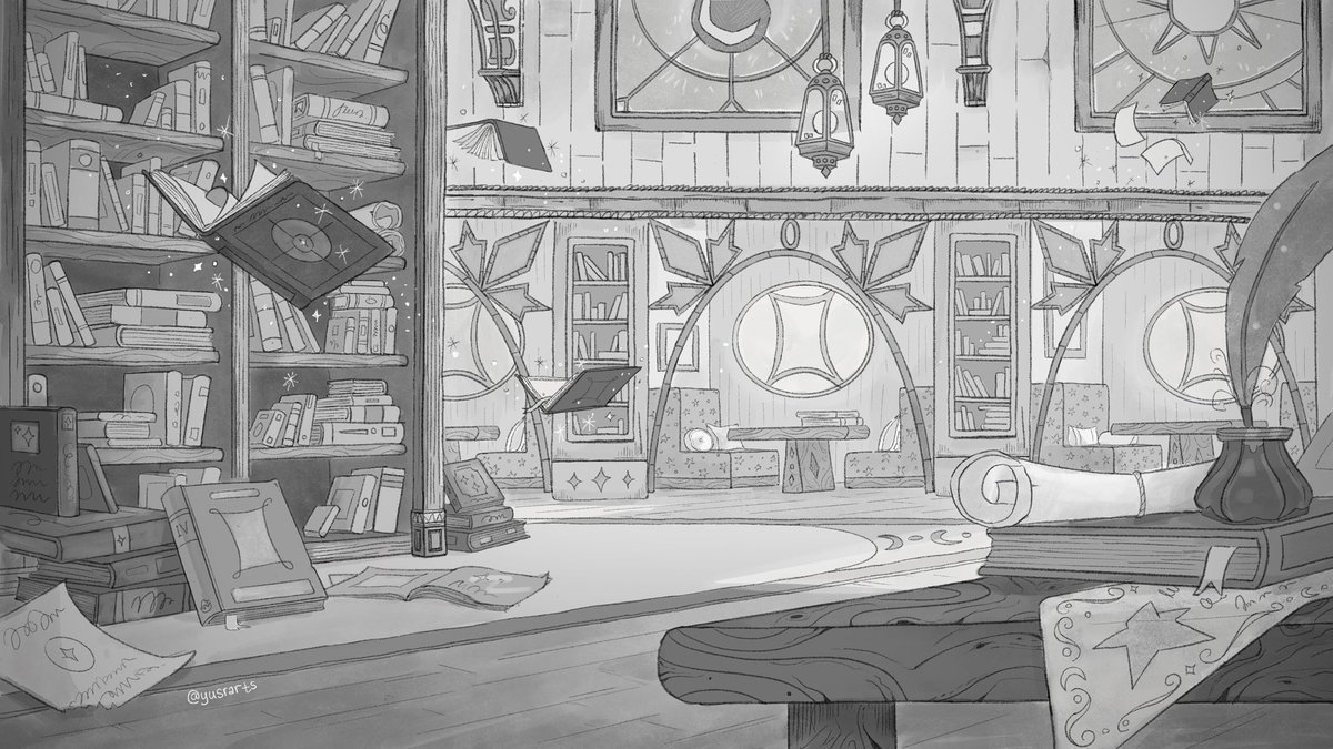 yusrarts's tweet photo. Magic Library ✨📖🌙 https://t.co/66yJLk5jJI