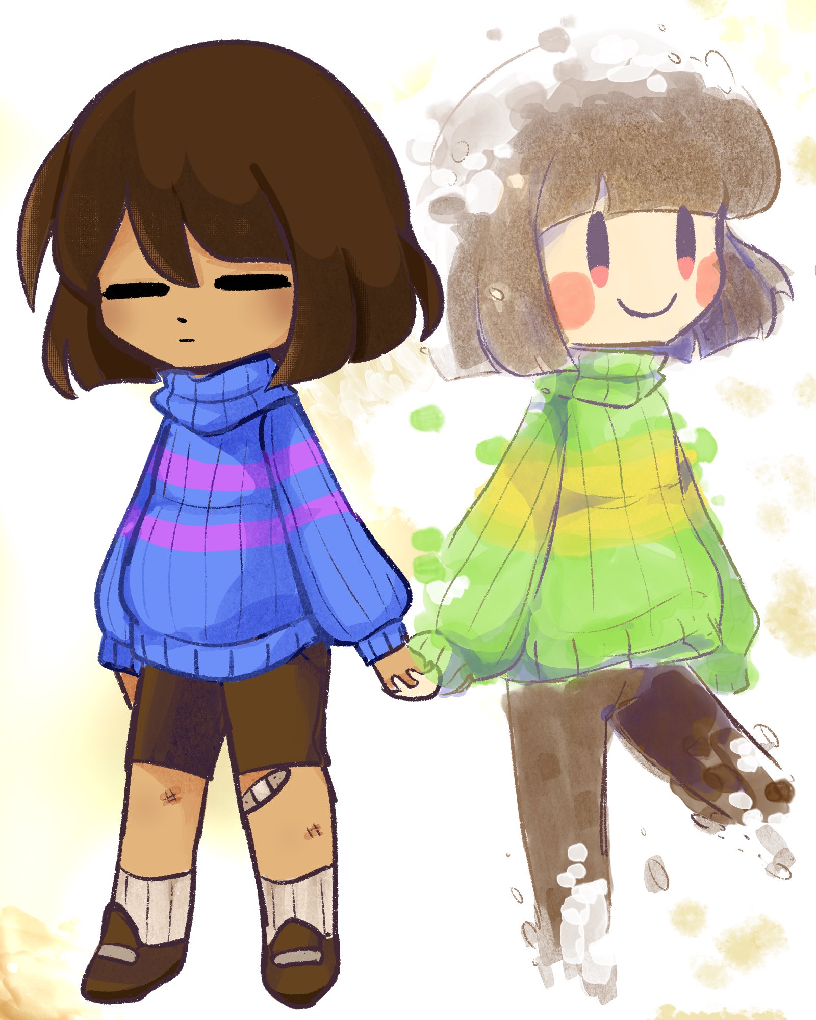bweepy ✨ on X: frisk and chara #undertale
