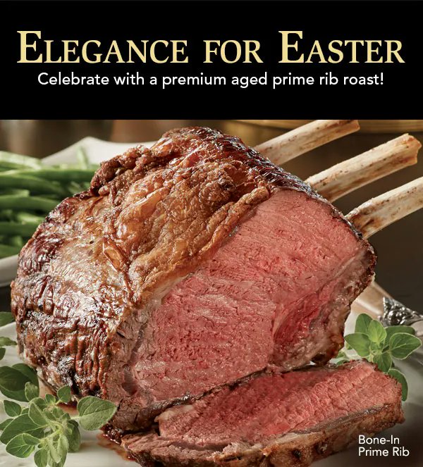 TheTenderFilet's tweet image. Prime Rib for Easter? Why not! Indulge this year with premium aged beef at your feast! 🍽️ Shop here: buff.ly/3Jv2QHU