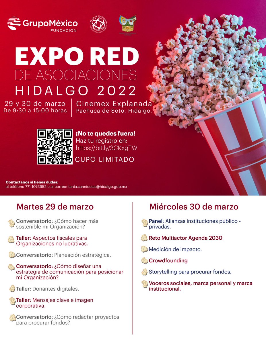 DanielRolandoJ's tweet photo. Hidalgo será la primera sede de #ExpoRed de Asociaciones presencial 2022, te compartimos los diversos programas de capacitación y vinculación para fortalecer tu organización a través de alianzas, innovación social y buenas prácticas con especialistas en el sector.@SubParticipaArt https://t.co/EsjynfLnCy
