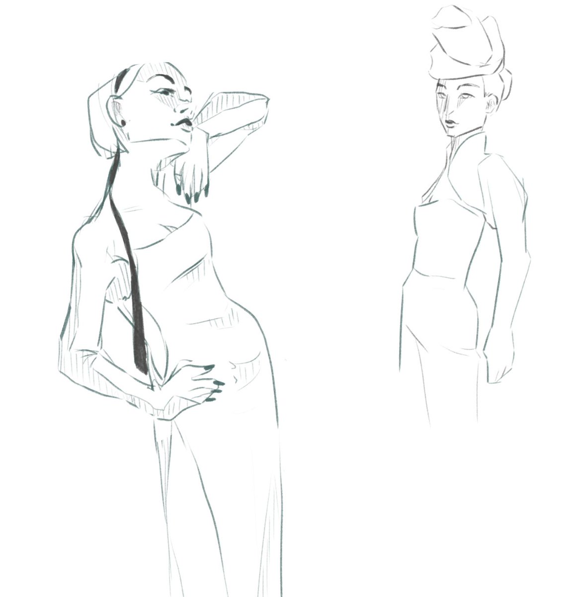 ricepoodin's tweet photo. Woman sketches https://t.co/5fqsOafVoV