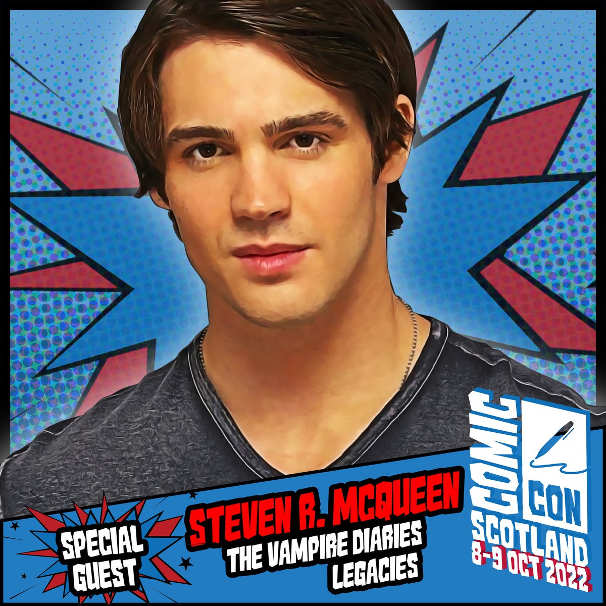 RealTeamMcQueen's tweet photo. Steven has been added to @comconscotland this October!  We are so excited that he's getting back onto the convention circuit.

Click the link in our bio to RSVP and find out more. #StevenRMcQueen https://t.co/hVIxR1sktp