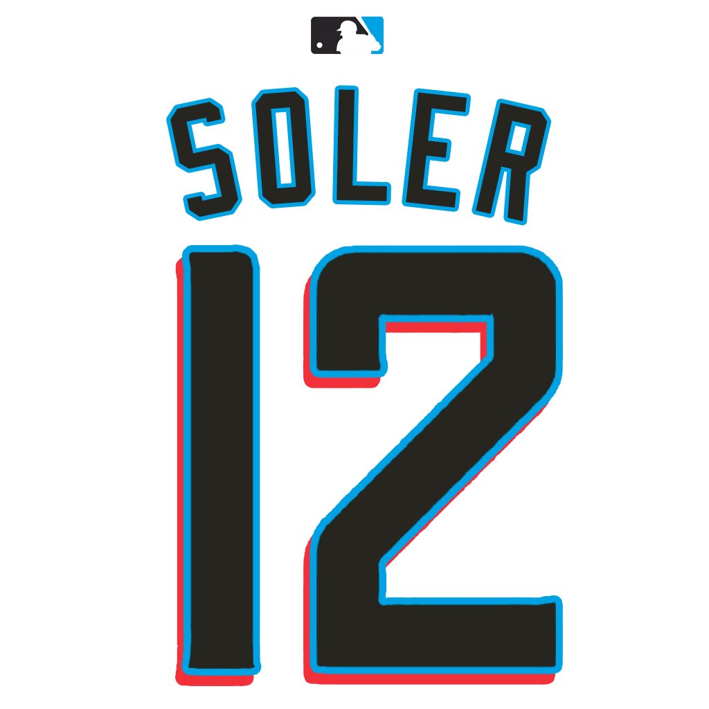 MLB Jersey Numbers on Twitter "OF Soler (solerpower12) will