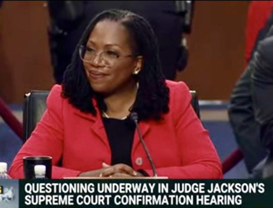 These dudes are no match for her. A picture of calm, grace and integrity, while schooling each and every one of them. Can’t wait to see her on the Supreme Court. #KetanjiBrownJacksonHearing