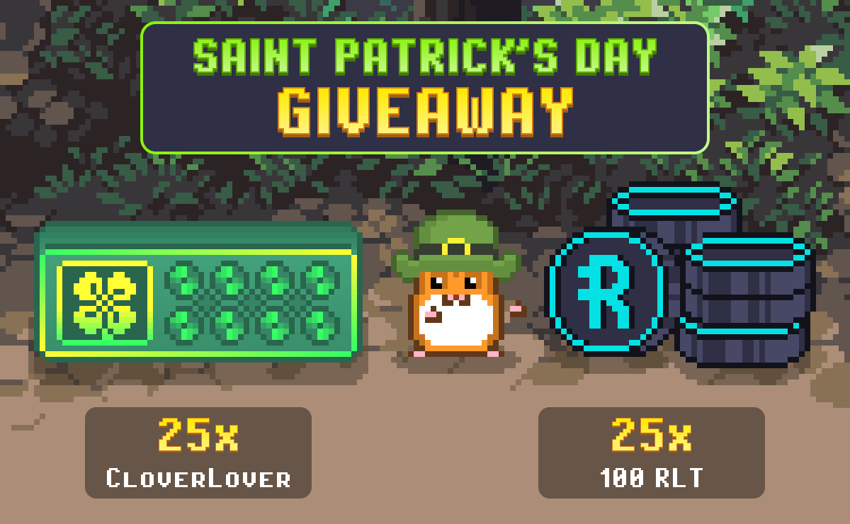 rollercoin_com's tweet photo. Are you lucky enough to find a four-leaf clover, Rollers? 🍀

🐹 Hamster-leprechaun announces a special St. Patrick’s Event giveaway! 

Hurry up, your pot of gold is waiting for you 👇
https://t.co/9RP7zjMNhm https://t.co/NIn7LOQTFv