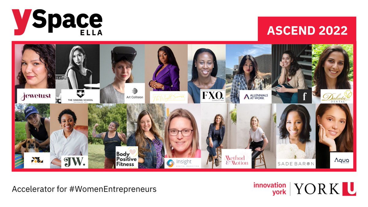 Welcome to the #ELLAcommunity! Today we launched #ELLAascend 2022. Over the next 5 months, these 17 entrepreneurs leading 15 businesses will work to scale their growth!

Help us welcome in the new #ELLAwomen on Instagram: instagram.com/p/CbaqZCHFkgZ/

#YSpace #WomenOwnedBusiness