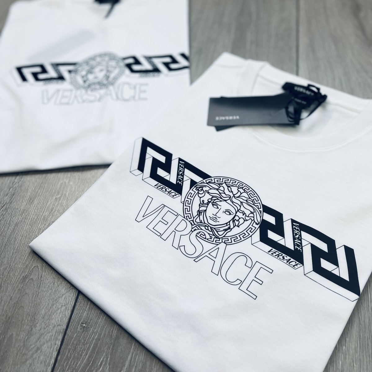 Daily Pick: iconic in Greek methodology and fashion 🐍! These T's are available in both black and white at £90 under RRP. Grab yours here: bit.ly/3iultQs