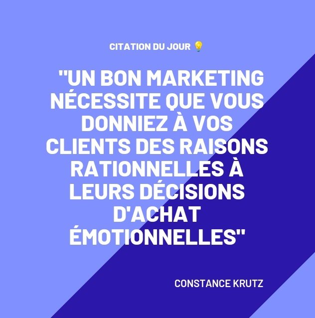 MBACMS_EFAP's tweet photo. 🤓[CITATION DU JOUR]🖋️

Le marketeur ressent plus que jamais une forte pression pour rester à la pointe et ne surtout pas manquer le tournant de ces fabuleuses technologies qui lui permettront de faire enfin du bon marketing.

#EFAP #MBACMS https://t.co/apdqoTrpvX