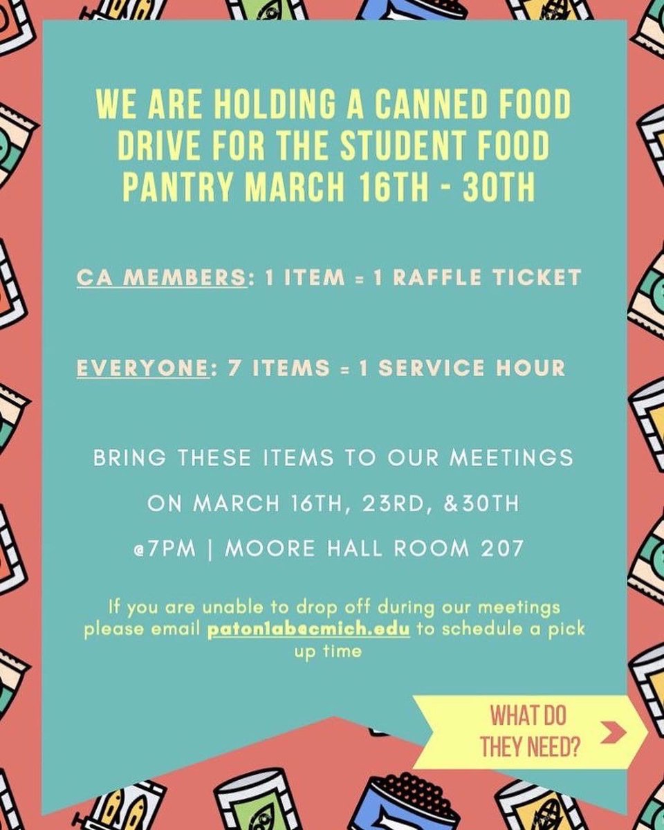 CMU_CA's tweet photo. ❗️❗️❗️REMINDER ❗️❗️❗️❗️

CA is hosting a canned food drive for students in need of volunteer hours.

We will be available TOMORROW at Moore 207 at 7PM. 

The details are provided in the post. 🥫 https://t.co/qpvhUcu9dd
