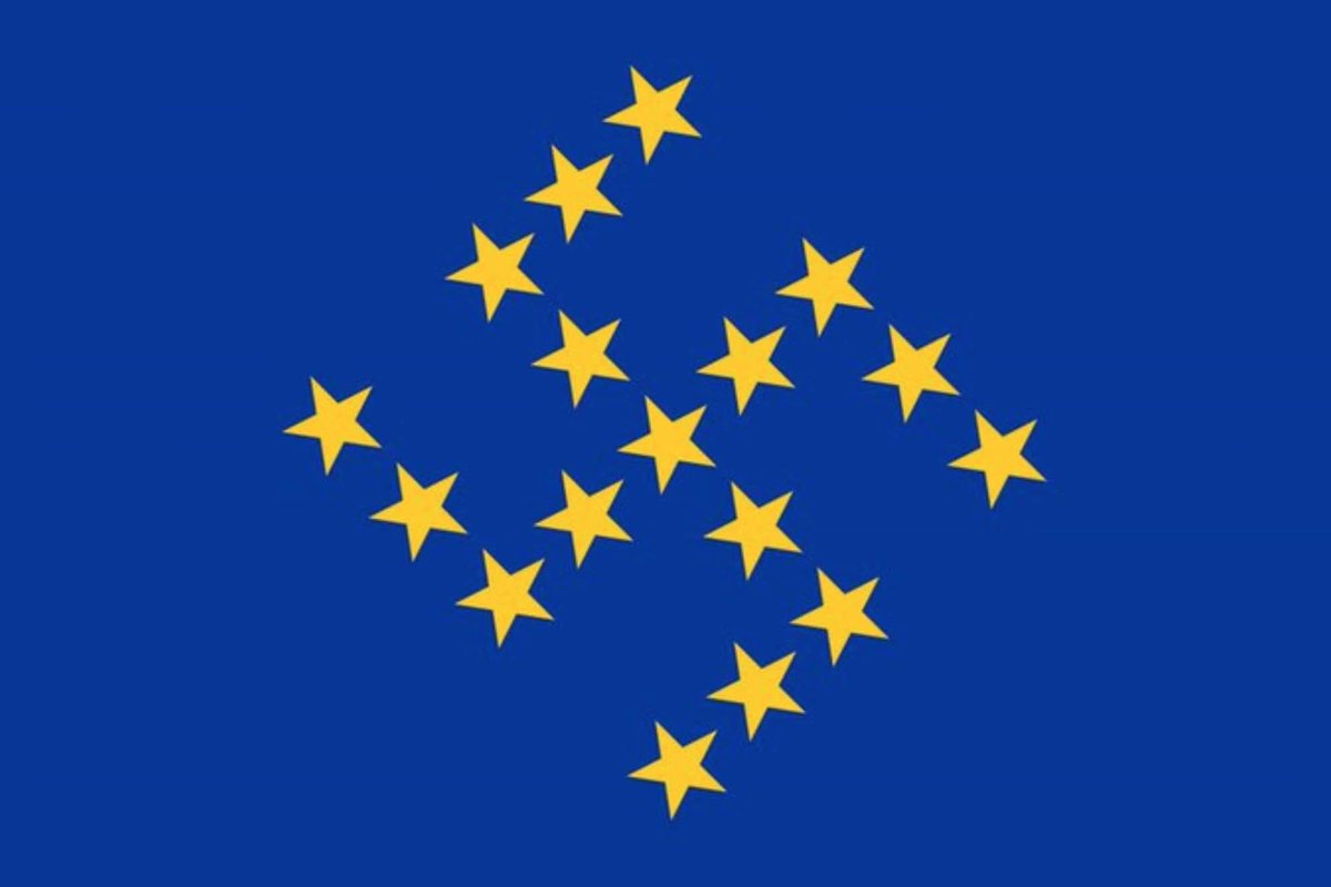 KevinBouchet45's tweet photo. Face à la montée du nazisme en Europe 🇺🇦, l'Union européenne 🇪🇺 pense mettre son drapeau à jour
#Frexit https://t.co/wti98TJY4w