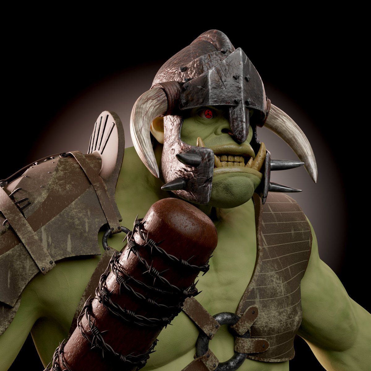 MetaZork_nft's tweet photo. Hey Horde! ⚔️

Do you like this Ork? 🧌

They said that he is a member of the Uchiha clan... 👀 https://t.co/o8pOqEf3iY