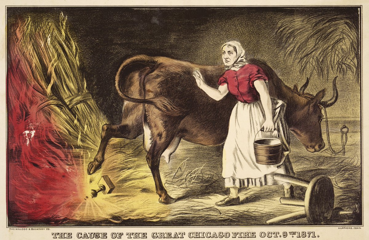 ChicagoMuseum's tweet photo. Teachers, need #PDhours? This Sat. 3/26 9am CHM's @HeidiMoisan &amp; @museummegs lead a virtual workshop Righting a Wrong: Investigating the Catherine O’Leary Legend. Learn about the myth of Mrs. O’Leary starting the #GreatChicagoFire, why it persisted &amp; more. https://t.co/JjYnKQHps6 https://t.co/dBclSV2LsH