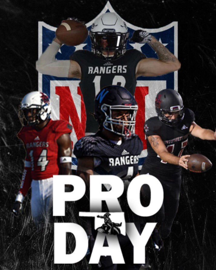 nwosufootball's tweet photo. Pro Day. Wednesday. 👀⏳

#Rangers ➡️ #NFL https://t.co/6jCLW2o7T9