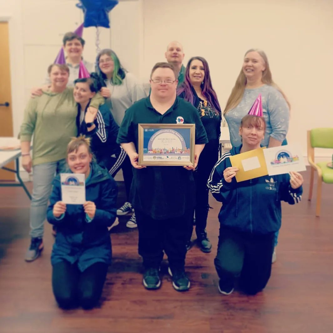 GericaIPTC's tweet photo. Time to celebrate being Highly Commended Cultural Project of the Year #compassionatecityawards #Awardwinning #celebrations #partytime #mypudsey #pudseylottery #leedscommunityfoundation #interplaytheatre #pudseywellbeingcentre #mentalhealthsupport #mentalhealthsolutions https://t.co/81Sckbx7Rs