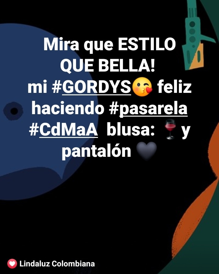 LINDA_LUZ's tweet photo. Mira que ESTILO
QUE BELLA!
mi #GORDYS😘 feliz haciendo #pasarela
#CdMaA blusa: 🍷y pantalón 🖤 https://t.co/jyQHiJEg83