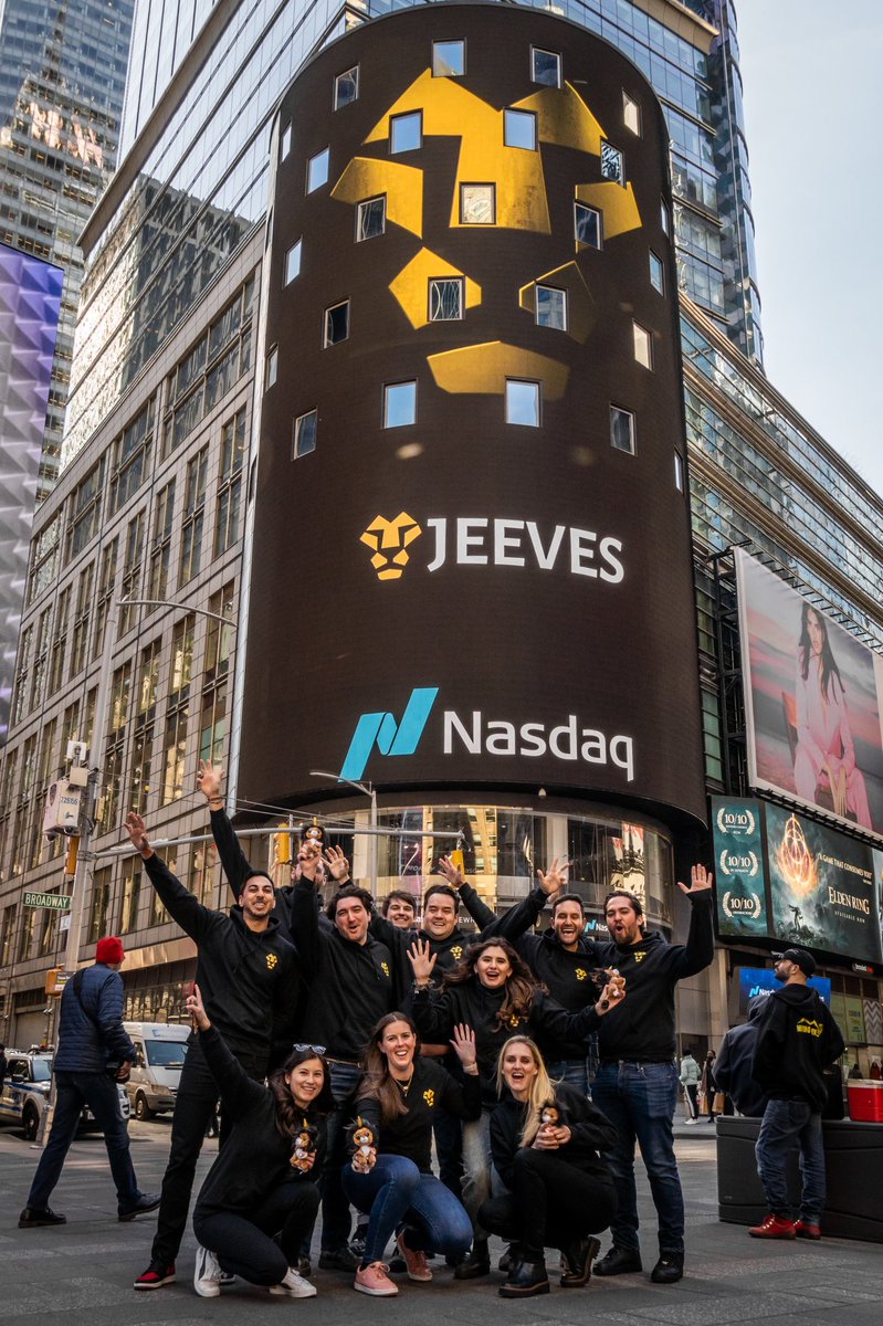 On days like today thankful for team that we have. Still Day 1 <a href="/jeeves_inc/">Jeeves</a> 🦁🚀